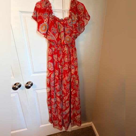 Rabbit Rabbit Rabbit Red Floral Dress - Picture 3 of 4